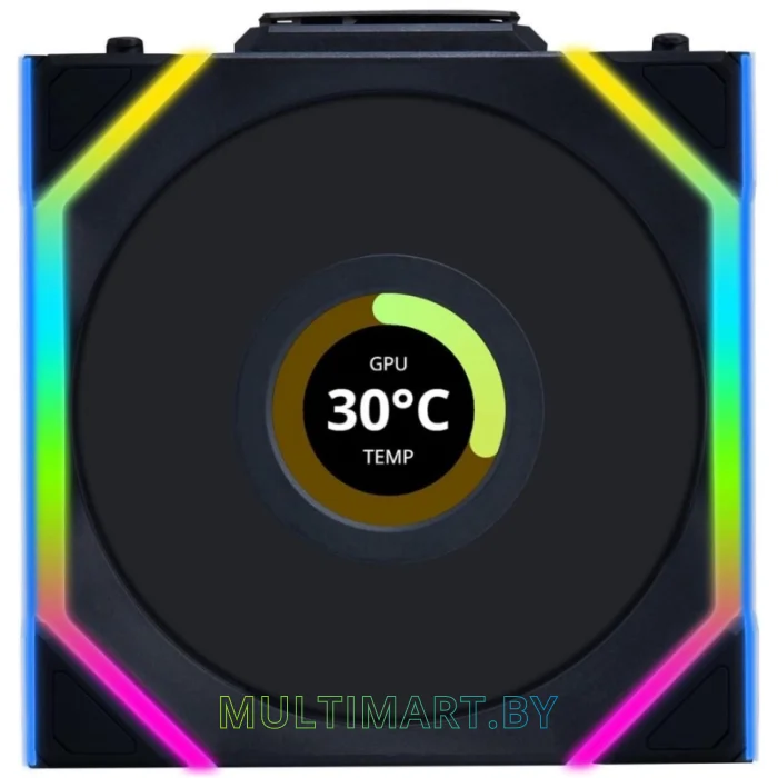 Вентилятор для корпуса Lian Li Uni Fan SL 120 Wireless LCD Reverse (G99.12RSLLCD1W1B.R0)